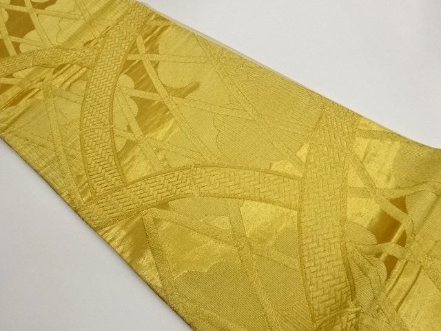 JAPANESE KIMONO / FUKURO OBI / WOVEN FENCE & KUMOTORI 